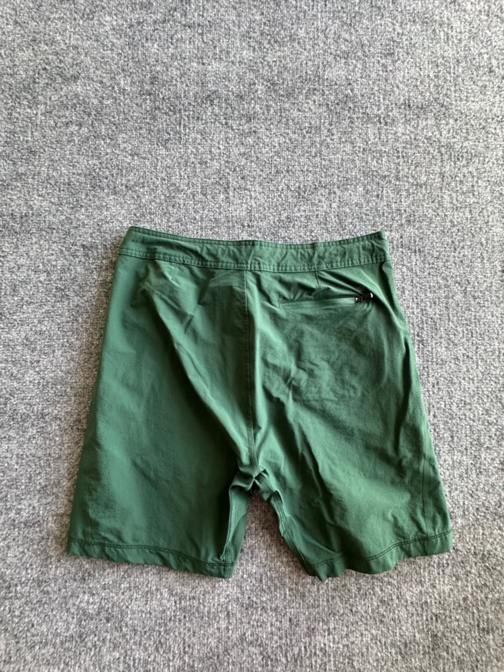 Mack Weldon Stretch Active Mens Shorts Hunter Green Zip POckets SMALL - Picture 6 of 11